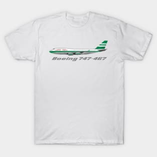 Cathay Pacific 747-400 Lettuce Leaf Livery Design T-Shirt